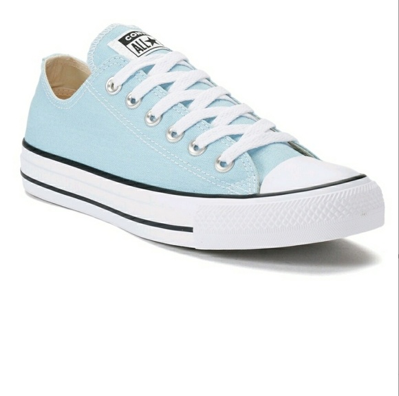 converse shoes light blue